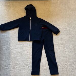 Jacadi Dark Blue Zip-Up Hoodie and Pants Set